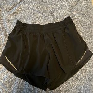 Black lululemon high rise shorts